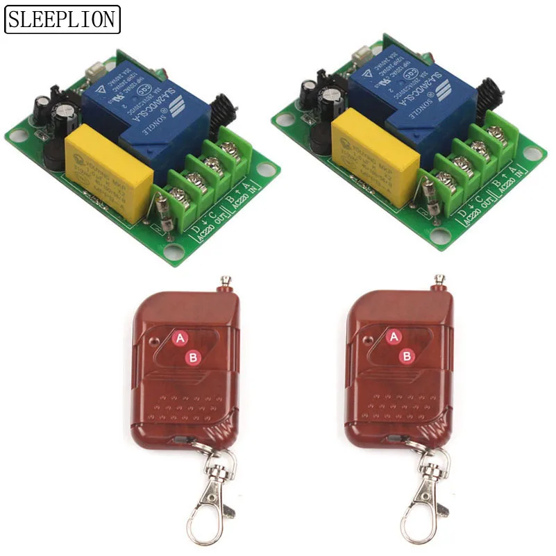 3000W 220V 30A Relay Remote Switch 433315MHz Wireless Control 2 Receiver For Transmitter lightingLamp LED Water Pump (2)