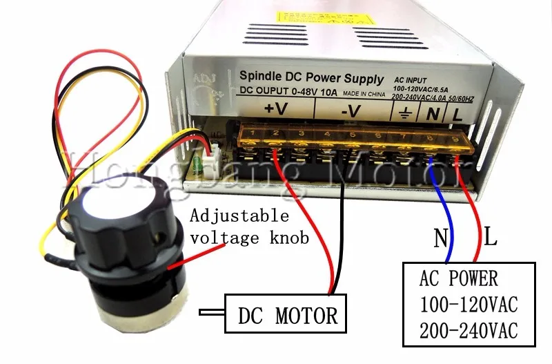 DC12-48V 0.4kw мотор шпинделя ER11 патрон CNC 400 Вт мотор шпинделя+ 52 мм кронштейн+ регулятор скорости питания+ 13 шт. ER11 патрон