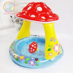 Надувные в форме гриба безопасности ребенка детский плавательный кольцо бассейн ПВХ игрушка плавать на лодке Сиденья Поплавок