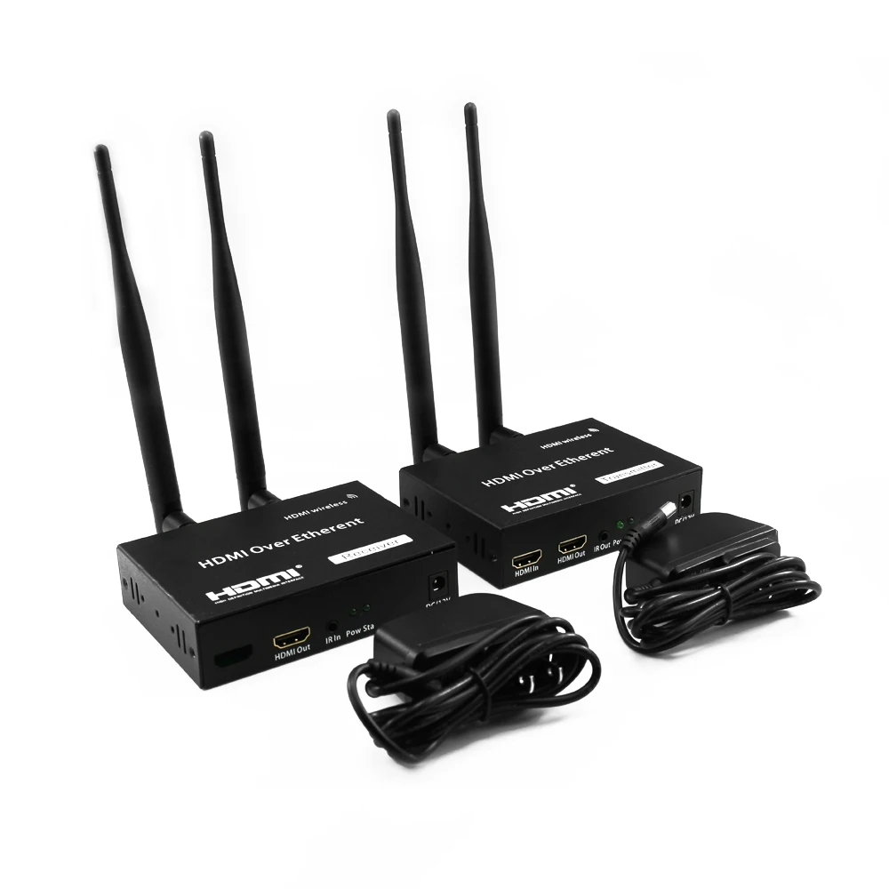  Wireless HDMI Extender 200M 2.4G/5G 1080P Transmitter Receiver kit TCP/IP extende Audio Video suppo