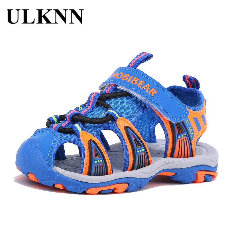 

ULKNN Summer Kids Shoes Soft Leather Breathable Toddler Baby Boys Sandals Children Sandals For Girls Shoes Boys Beach Sandals