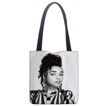 

FKA Twigs Custom Tote Bag For Women Canvas Fabric Bags Eco Reusable Shopping Bags Traveling Beach Casual Useful Shoulder Bag