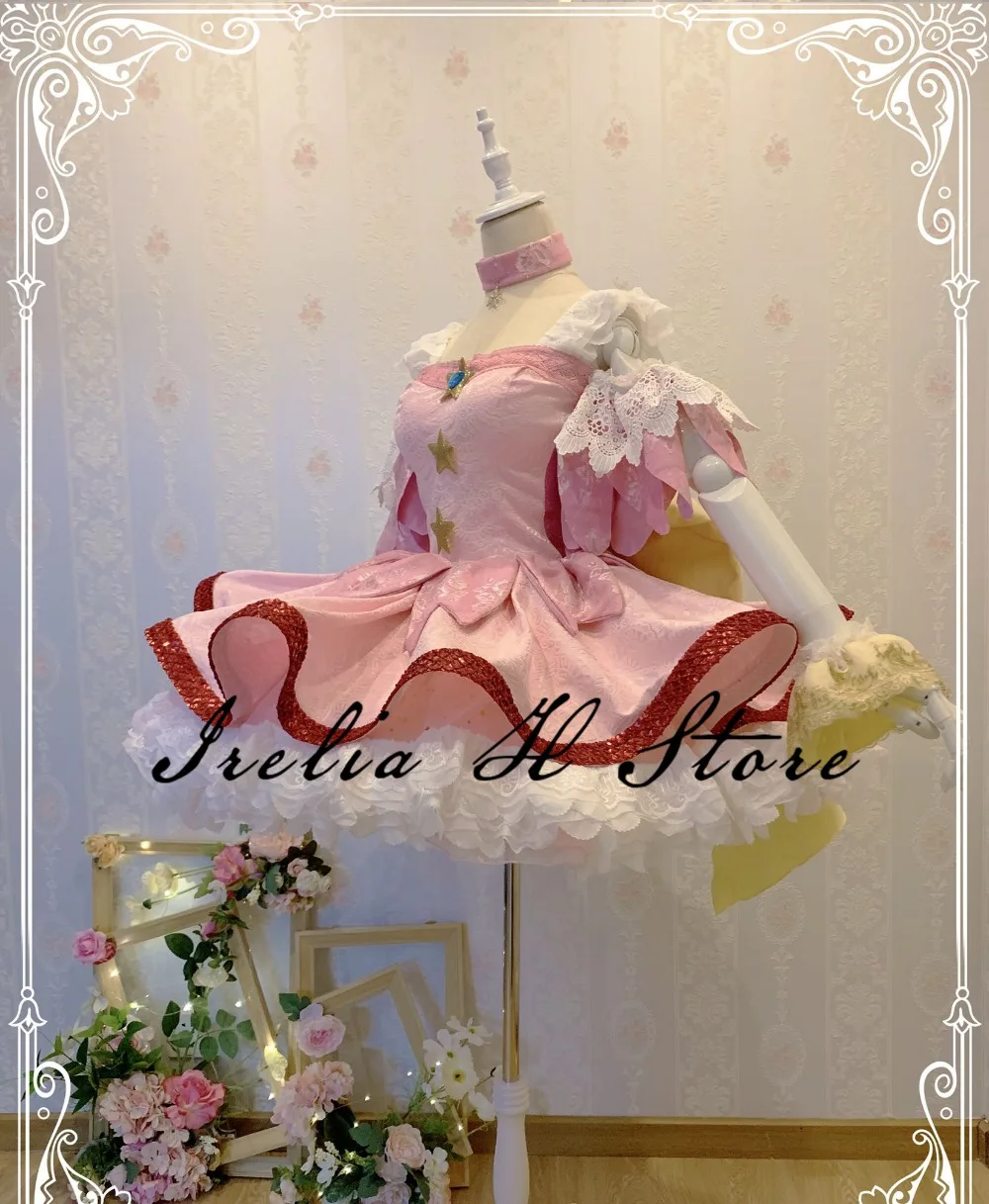 Звездное мерцание Аниме Косплей Cure STAR карнавальный костюм розовое милое платье подарок на заказ