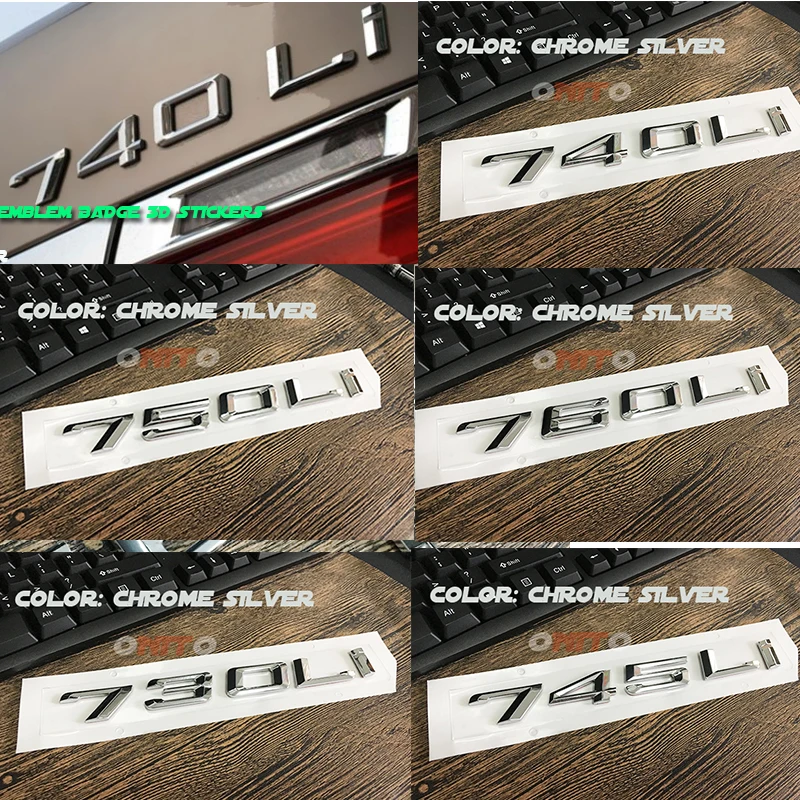 Эмблема Для BMW 7 серии F01 F02 E23 E32 E38 E65 E68 730i 735i 745i 740i 750i|Наклейки на автомобиль| |