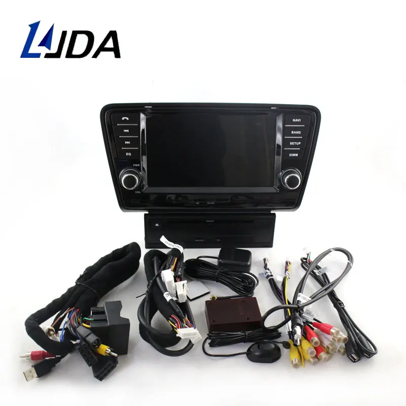 Cheap LJDA Android 9.1 Car DVD Player For Skoda Octavia 2013 2014 2015 WIFI GPS Navigation 2 Din Car Radio Multimedia Canbus Stereo 4