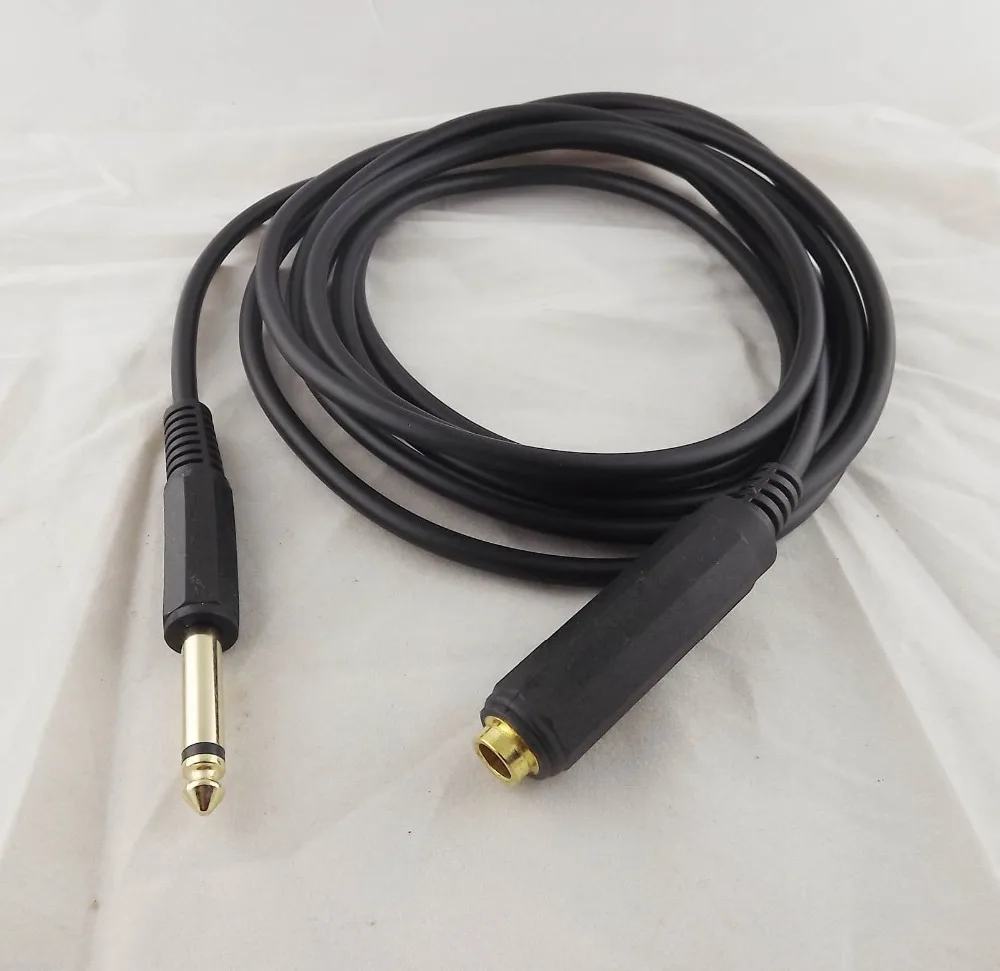 1pcs635mm14MonoMalePlugToFemaleJackAudioMicExtensionCable