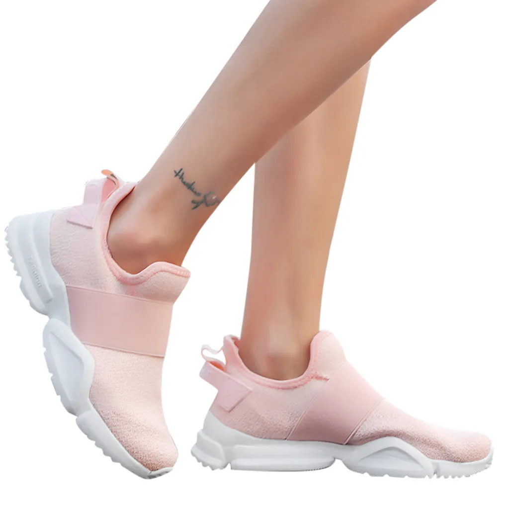 

SIKETU Casual Solid air mesh sneakers women 2019 summer Fashion slip on Air mesh Platform shoes women#g35
