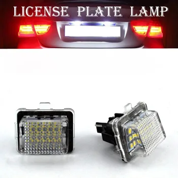

2pcs Car License Plate Light for Mercedes-benz W204/W212/W216/W221/W207 18 Led White Rear License Tag Lights