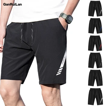 

2019 Men Solid color Shorts Spring Summer Male Patchwork Joggers Short Sweatpants Trousers Casual Shorts Roupa Masculina B0428