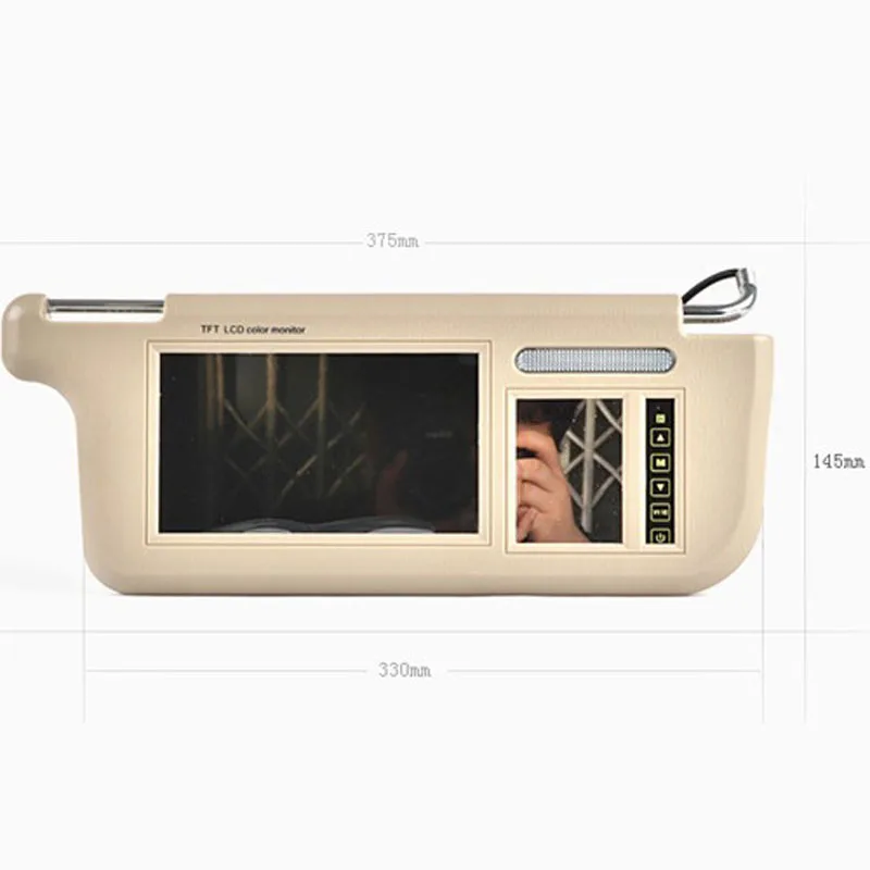 

Touch 7inch Car Sun visor DVD/TV Media Screen&Rear View Silver Backup Monitor/Camera kits