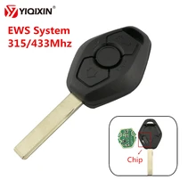 

YIQIXIN Key Remote Replacement Car Key 3 Button Control Key For BMW EWS X3 X5 Z3 Z4 1/3/5/7 Series 315/433Mhz ID44 PCF7935 Chip