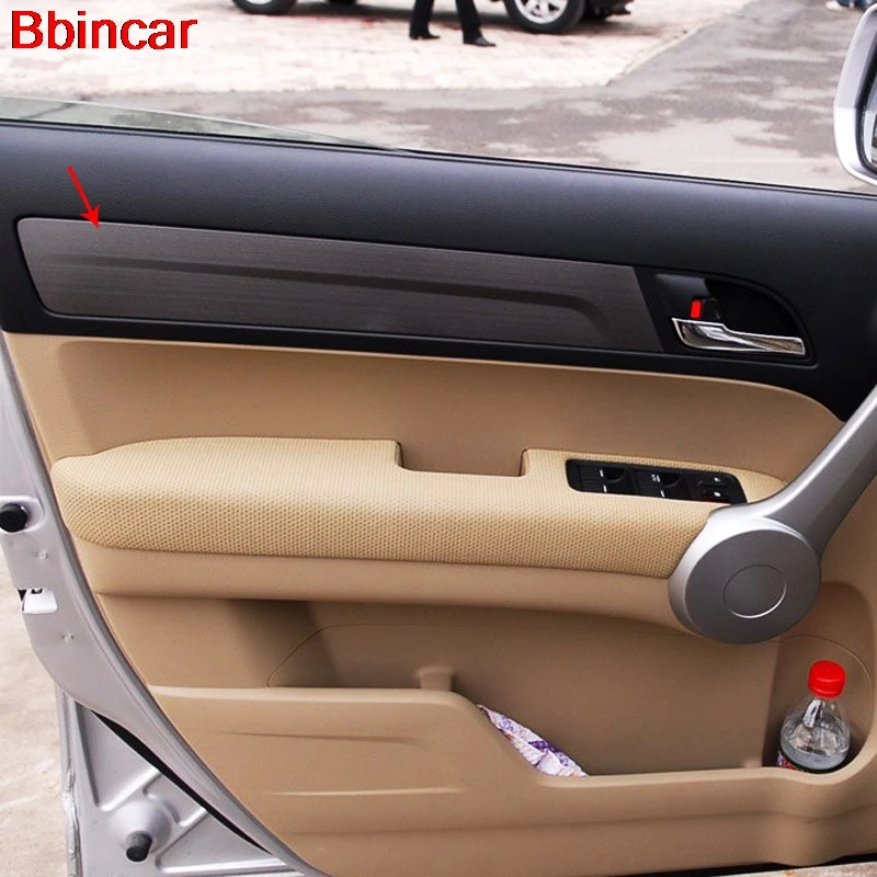Bbincar 4 шт./компл. ABS специальный Краски Внутренняя дверь боковая ручка для укладки волос отделка Панель Крышка для Honda CRV 2007 2008 2009 2010