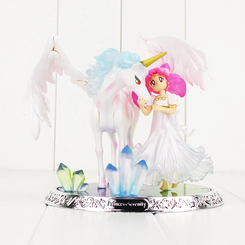 

13CM Sailor Moon Super S Chibi Usa & Helios PVC Figure Collectible Model Toy