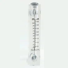 0,5-4LPM 1/" с британской конической трубной наружной резьбой панель ПММА типа жидкости Поплавковый расходомер воды ротаметр расходомер без клапана управления