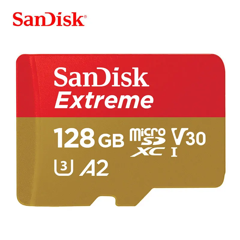 SanDisk Microsd карта 32 GB SDHC TF флэш-карты 64 GB 128 GB SDXC A1/A2 U3 V30 UHS-I C10 4 K UHD для смартфонов 160 МБ/с