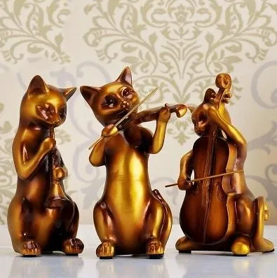  Creative music cat crafts decorative tabletop trinkets bedroom home set up home furnishings lovely  - 32957910143