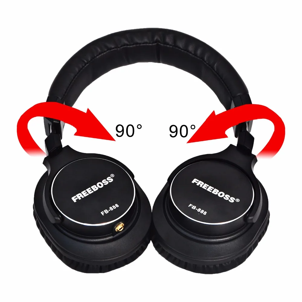 Freeboss FB 888 Over ear закрытым 45 мм драйверы односторонняя съемный кабель 3 5 штекер 6 35