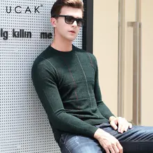 UCAK Brand Merino Woolen Sweater Men 2019 New Arrival Autumn Winter Cashmere Pullover Men O-Neck Pull Homme Plaid Sweaters U3034 UCAK Brand Merino Woolen Sweater Men 2019 New Arrival Autumn Winter Cashmere Pullover Men O-Neck Pull Homme Plaid Sweaters U3034