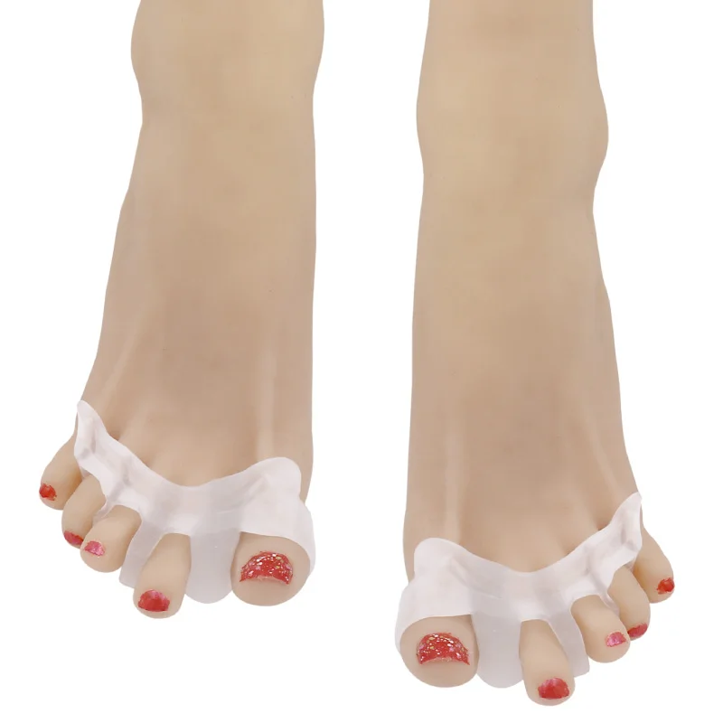 2pcs Toe Eversion Corrector Separator Hallux Valgus Protector Toe Care Flip Finger Protector Soft Orthopedic Supplies Care Tool 2pcs Toe Eversion Corrector Separator Hallux Valgus Protector Toe Care Flip Finger Protector Soft Orthopedic Supplies Care Tool