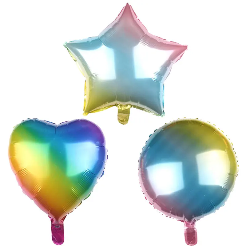 5 шт 18 дюймов Rainbow Love воздушные шары "Звезды" Свадьба День святого Валентина детская День рождения украшения для детских игрушек воздушный шар Globos