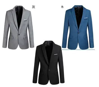 

2017 New Arrival Top Suit For Men Autumn Men's Casual Blazer Korean Slim Jacket blazer masculine 6 Colors S-6XL 030602