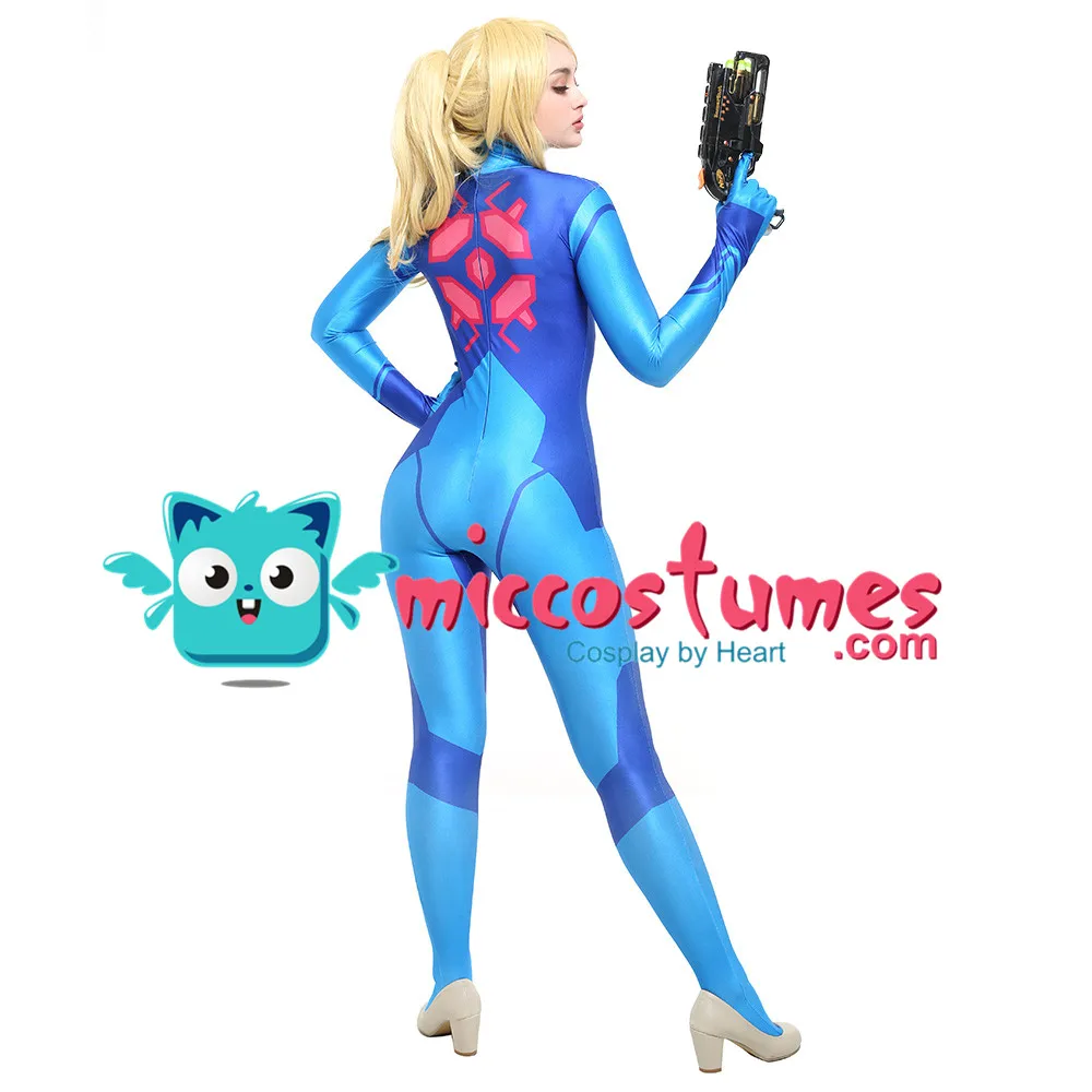 Костюм Metroid Samus Aran Zero косплей аниме женщины Zentai комбинезон из лайкры боди|cosplay