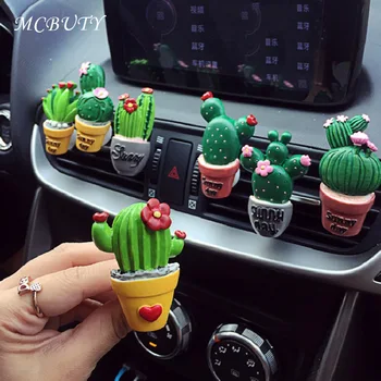 

3 pces Car Air Freshener Cactus Car Outlet Perfume Clip Cute Accessories Air Conditioning Outlet Fragrance Decoration 1 pack