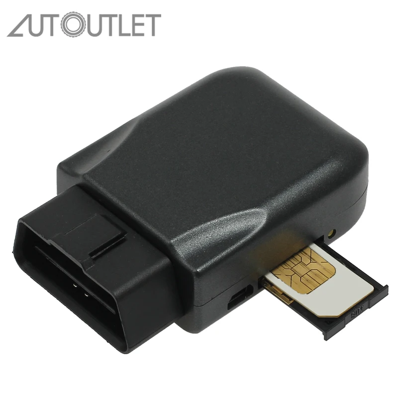 AUTOUTLET OBDII GSM gps GPRS в режиме реального времени трекер персональный автомобиль устройство слежения GSM GPRS трекер GSM слот для карт адаптер