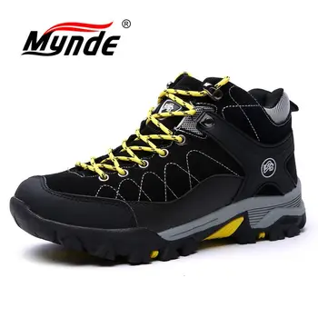 

Mynde 2018 New Men Boots for Men Winter Snow Boots Warm Fur&Plush Lace Up High Top Fashion Men Footwear Sneakers Boots 39-45