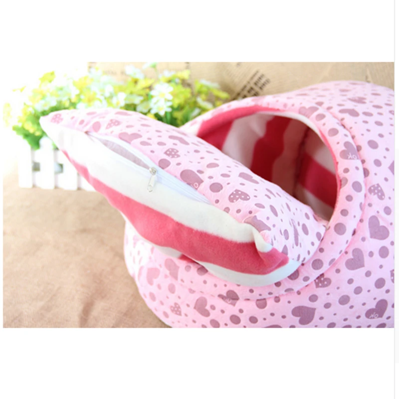 Pet dog bed house cat nest dog house cat bed kennel pet bed warm princess bed dog beds for small dogs cat house washable Pet dog bed house cat nest dog house cat bed kennel pet bed warm princess bed dog beds for small dogs cat house washable