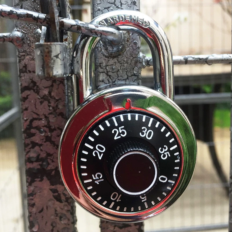 Rotary Padlock Code Lock Digital Combination Safe Round Dial Number Luggage Suitcase Security Latch Tool Accessory 3