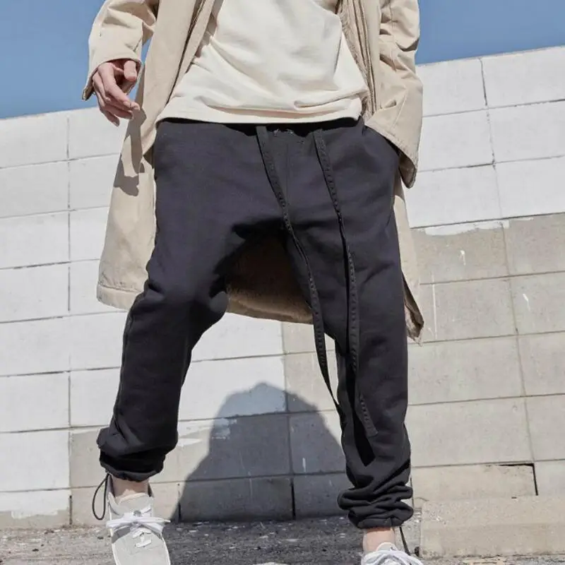 

19SS Latest TOP High Street Hip-hop fog style Season 6 Jerry Sweatpants Slim Fit Cotton Leisure Trousers Streetwear ribbon pants