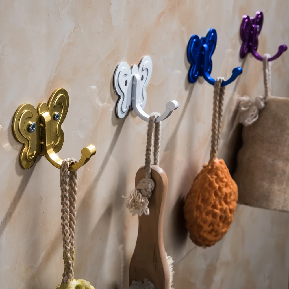 Towel Mop Hooks Wall Hangers for Hanging Kitchen Bedroom Bathroom Accessories Holder Organizer Bathroom Cabinet Cupboard Hanger 8