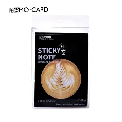 30 Sheets/pack 8 Styles Japanese Stationery Coffee Tape Eggs Bookmarks Stickers Post it Memo Pad Sticky Notes Cute Stationery - Цвет: 1 pack