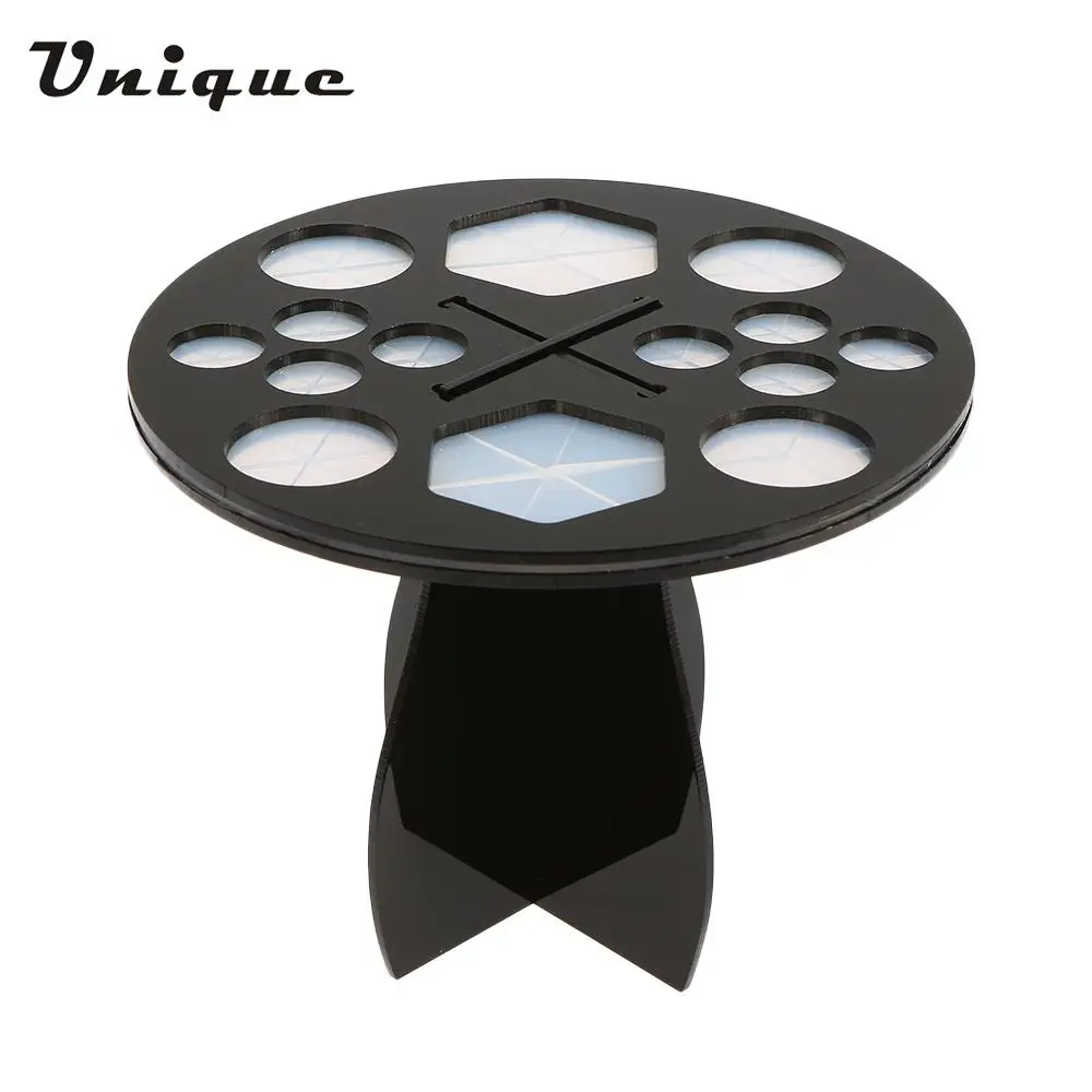 

New 14 Hole Makeup Brush Holder Stand Rack Cosmetic Makeup Brush Drying Stand Organizer Round Shape Brush Cosmetic Storage Shelf