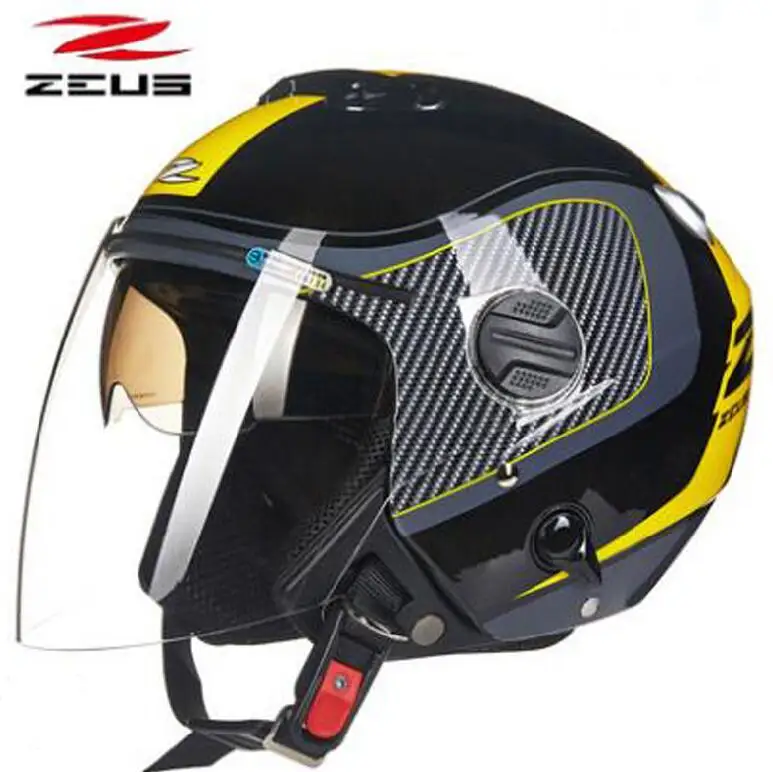 Лето Новинка ZEUS 202FB двойные линзы Половина лица мотоциклетные шлемы для мужчин/wo мужчин Электрический мото четыре сезона общая ABS Защитная шляпа - Цвет: 8