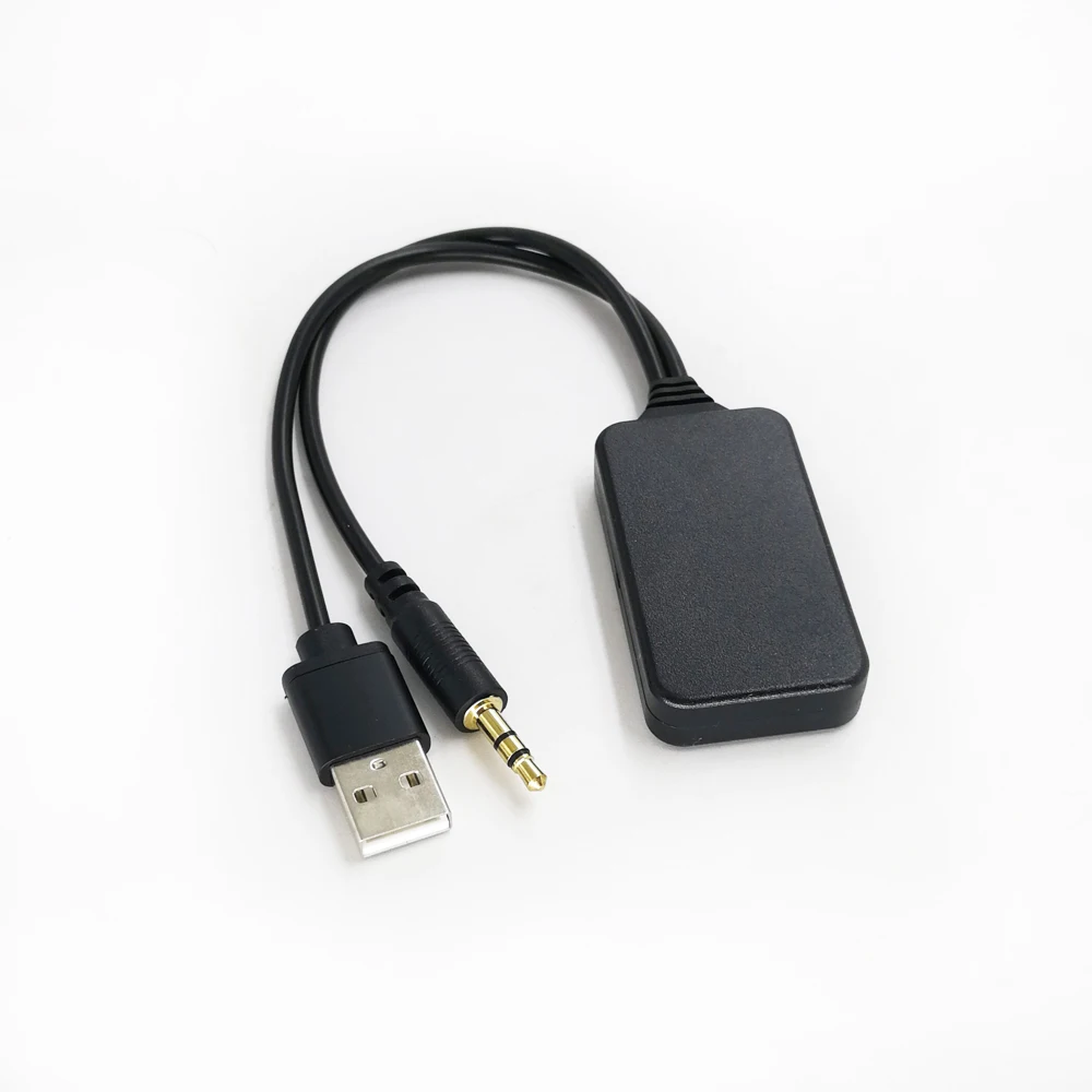 Автомобильный Bluetooth AUX-адаптер порты USB 5 В/12 В беспроводной Bluetooth-музыкальный