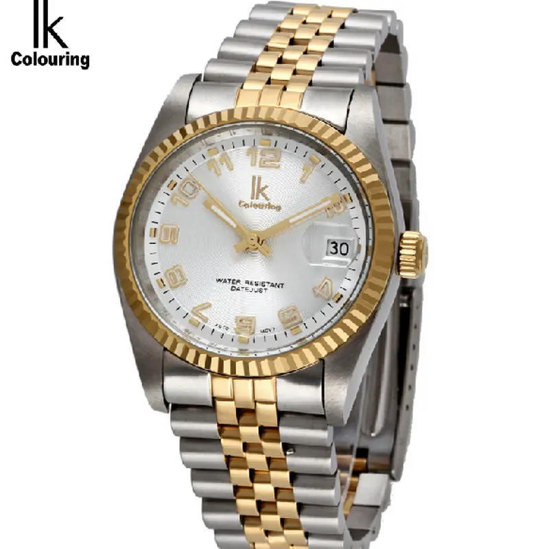 For steel fully-automatic ik mechanical watch calendar waterproof mens watch male fashion commercial watch