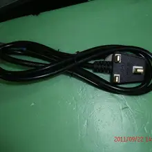 1шт 3c медный кабель питания штекер провода ядро d'Angleterre маленький одноголовый 0,75 1,5 метров