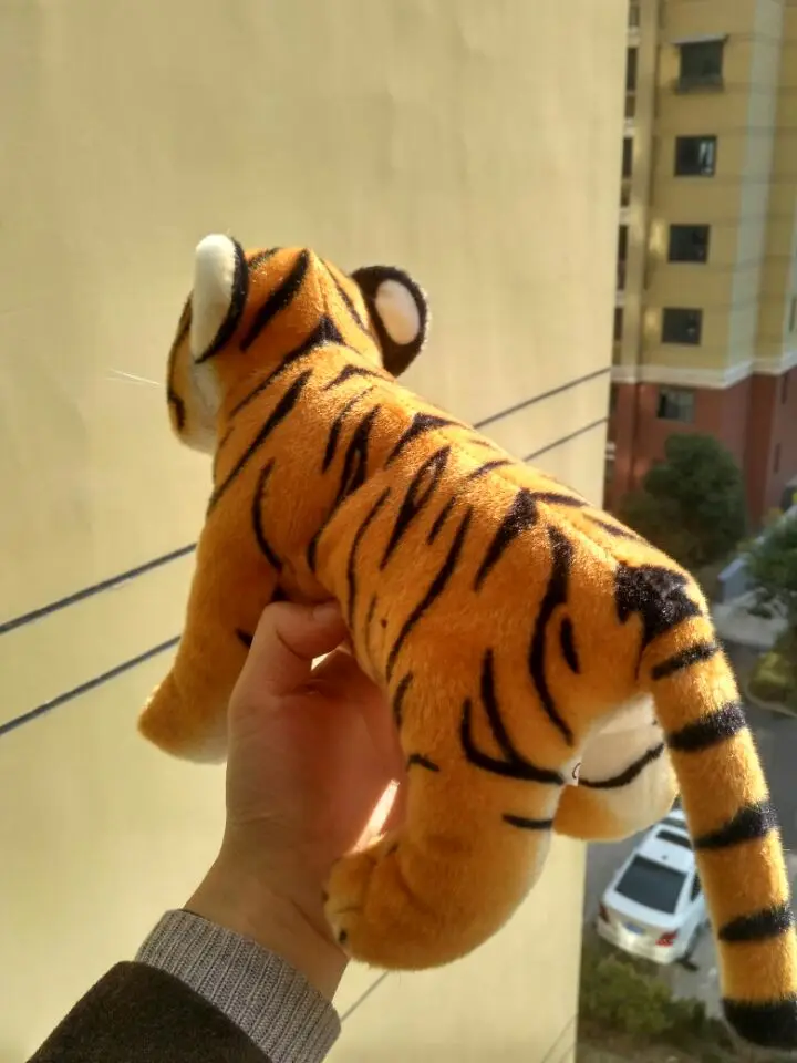 Brinquedo de Pelúcia dos Desenhos Boneca de Brinquedo do Bebê Presente de Aniversário Cerca de 30x20 Lovely Baby Tiger Animados pé Amarelo Tigre Macio B2828 cm 8 Cerca de 30x20 cm lovely baby tiger