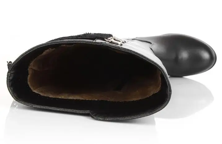Up Stivali Sxq1007 Merletto Spessore 45 Lace 34 Nero Alti Di Del Cerniera Moda Cuoio Tacco Il Alto Ginocchio Formato bianco Laterale Rotonda Punta Inverno Delle Donne Al Più Genuino xFTzqqZw