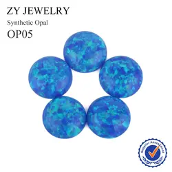 5 шт./лот лучшие продажи OP05 синий опал кабошон 2 мм, популярные Цвет круглый огненный опал камень