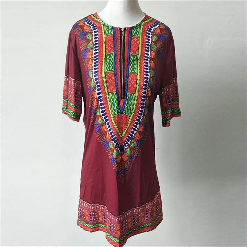 African Clothing Dashiki Clothing Promotion Limited Polyester The Men's Short Sleeve T-shirt Printing Folk Style Men Clothes (3)