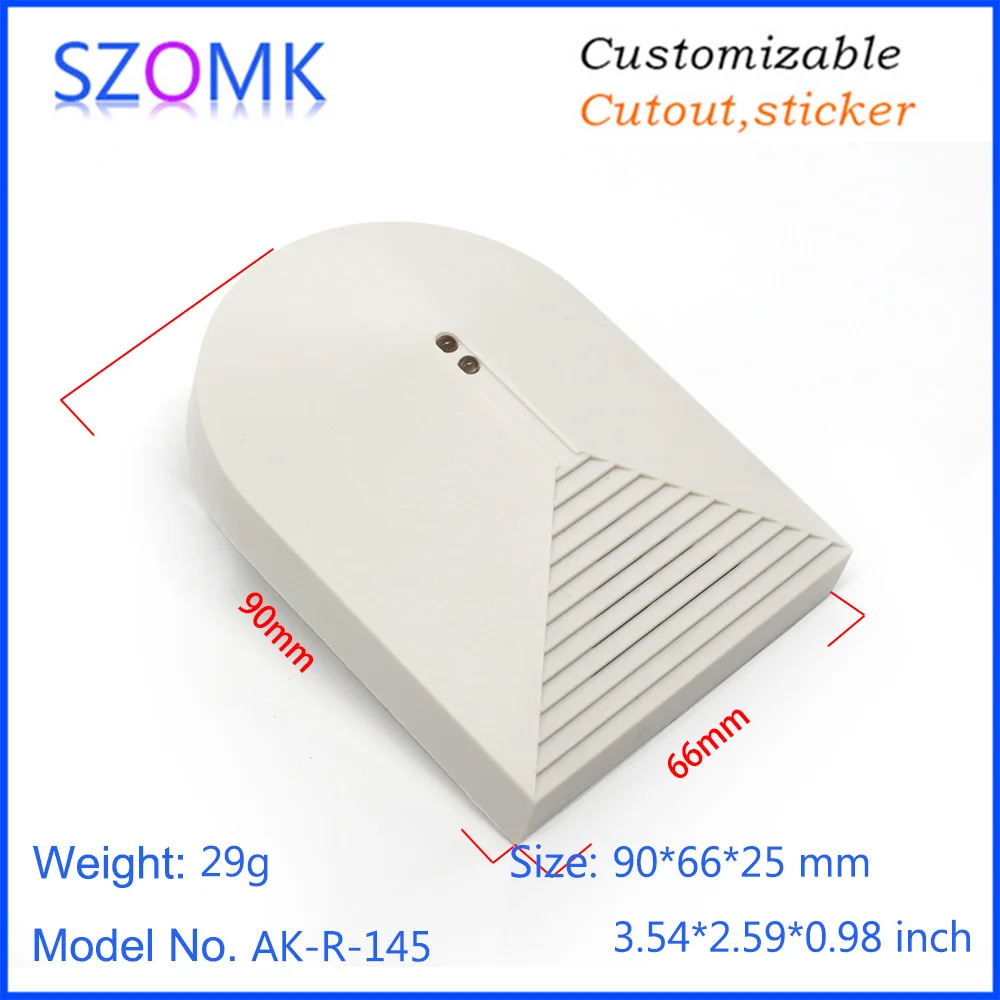 szomk new PIR motion plastic enclosure for electronics plastic junction housing with bracket plastic instrument housing PIR sensor casing (8)