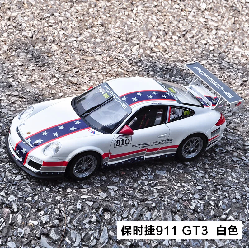 Модель спортивного автомобиля 1:18 из сплава для чашки Porsc 911 GT3 с управлением
