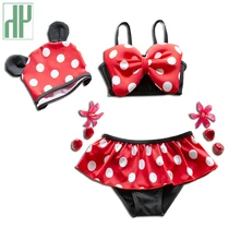 От 1 до 8 лет детская одежда для купания для девочек, 2 предмета; летние пляжные детские купальные костюмы; купальный костюм для девочек; купальник для маленькой принцессы бикини, детская одежда для плавания