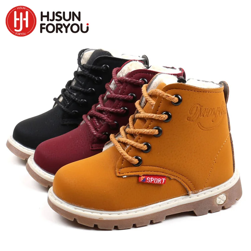 Comprar 2018 nueva primavera otoño zapatos de los niños zapatos de confort zapatillas de deporte de moda botas de nieve niños niñas niños tobillo botas de grueso cálido zapatos