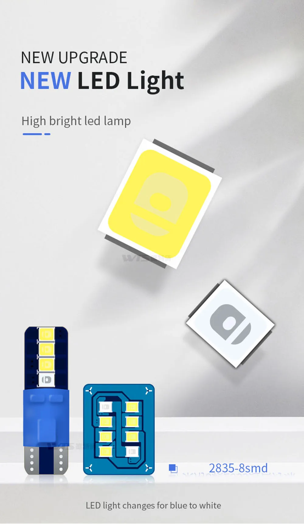 car led light T10 festoon high light bulb 6