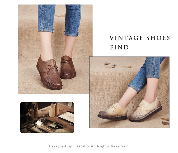 Обувь на плоской подошве из натуральной кожи; коллекция года; лоферы; женская обувь; Новое поступление; Повседневная рабочая обувь для вождения на шнуровке; женская обувь на плоской подошве
