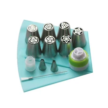 13 шт. Кондитерские насадки и муфта глазурь трубопроводов советы наборы нержавеющая сталь роза крем формы для выпечки кекс украшения торта